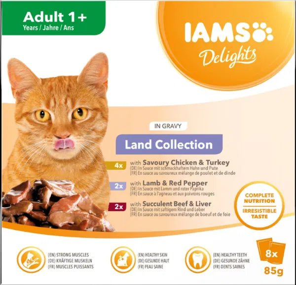 Iams Delights Land Collection in Gravy 8pk