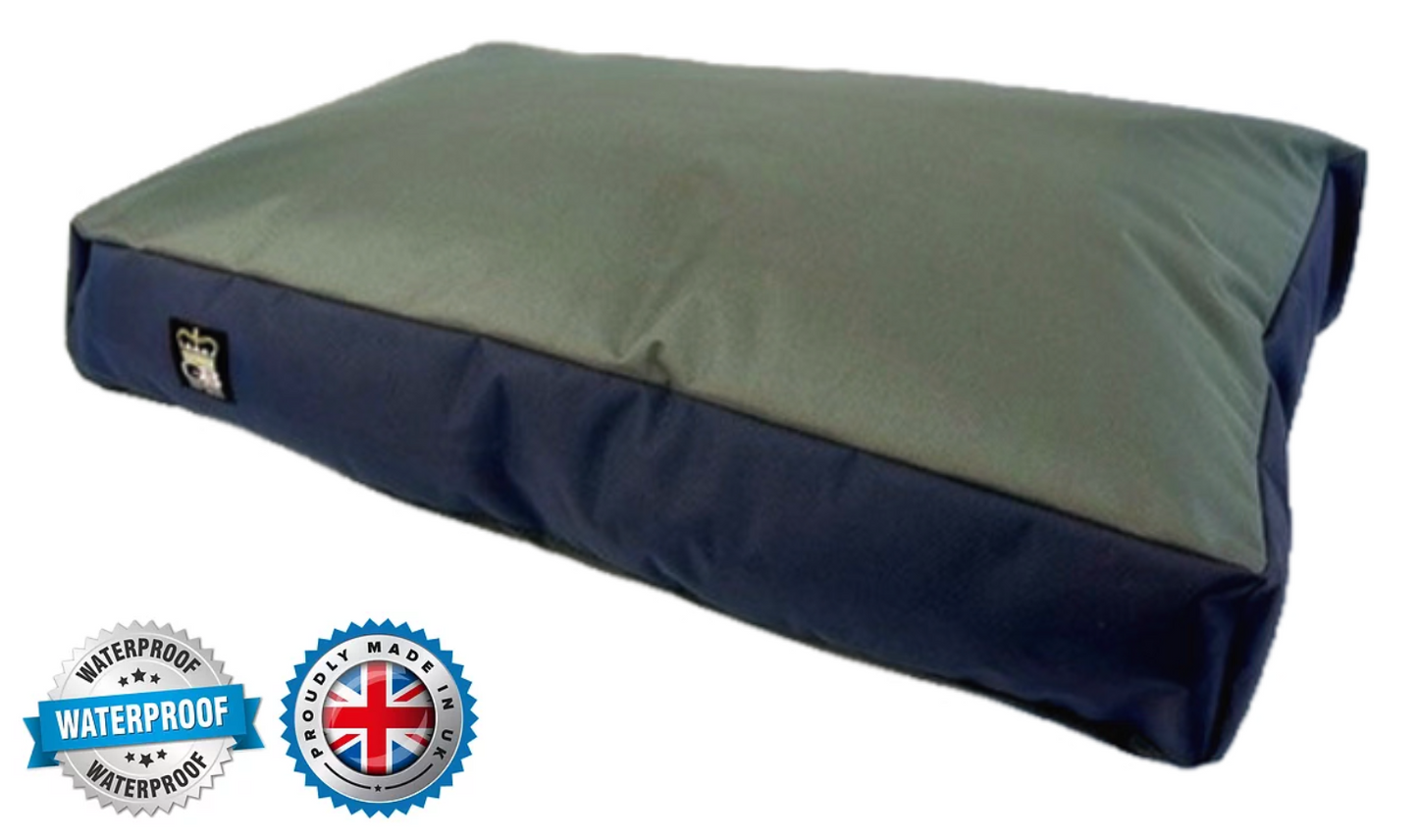 Waterproof Duvet Box Border - Grey & Navy