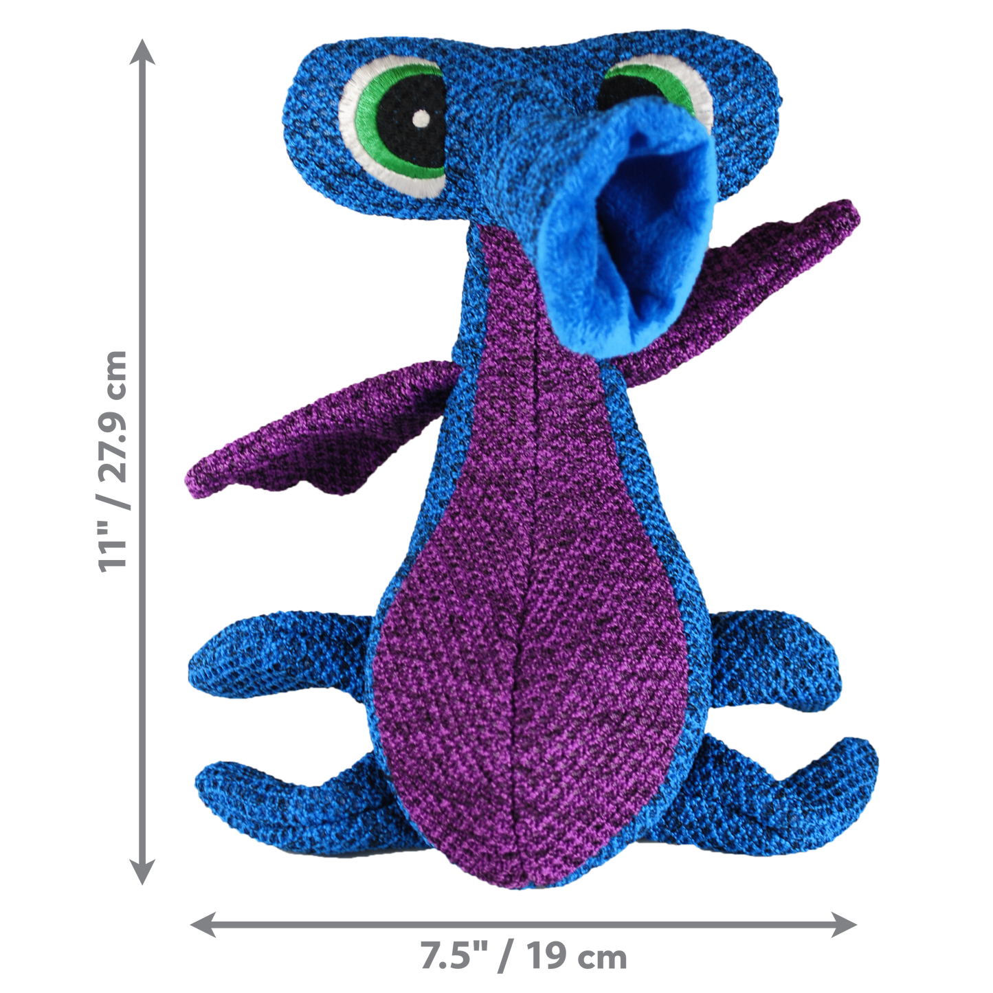 KONG Woozles Blue Medium