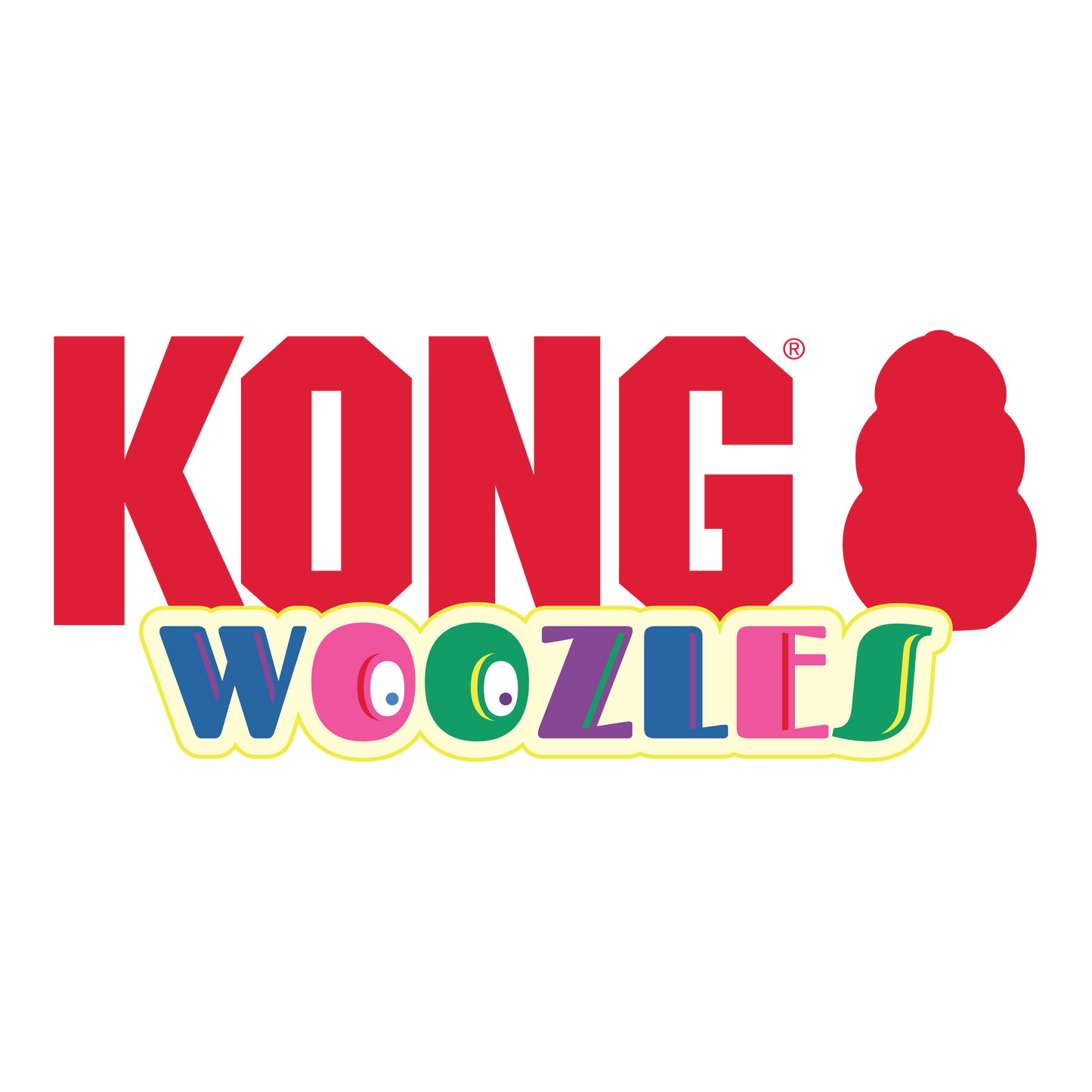KONG Woozles Blue Medium