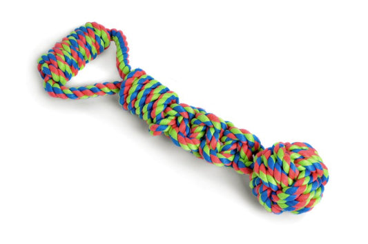 TOYZ ROPE BALL TUGGER