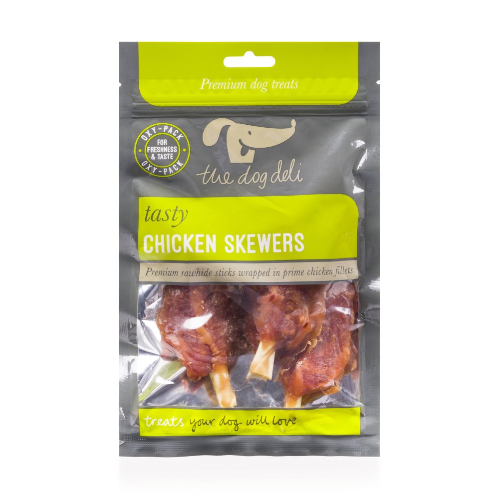 DOG DELI 100G CHICKEN SKEWERS