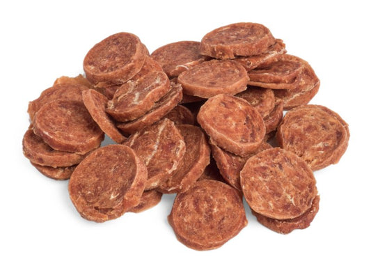 DOG DELI 100G DUCK SAUSAGE SLICE