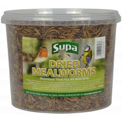 Supa Dried Mealworms, 3ltr