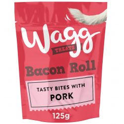 Wagg Bacon Roll Treats, 125g