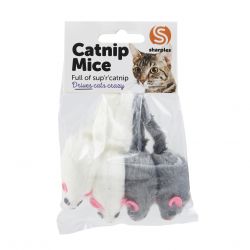 Ruff 'N' Tumble Catnip Mice 4 Piece, 5cm