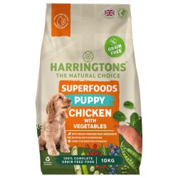 Harringtons Puppy Grain Free Superfoods Chicken & Vegetables, 10kg