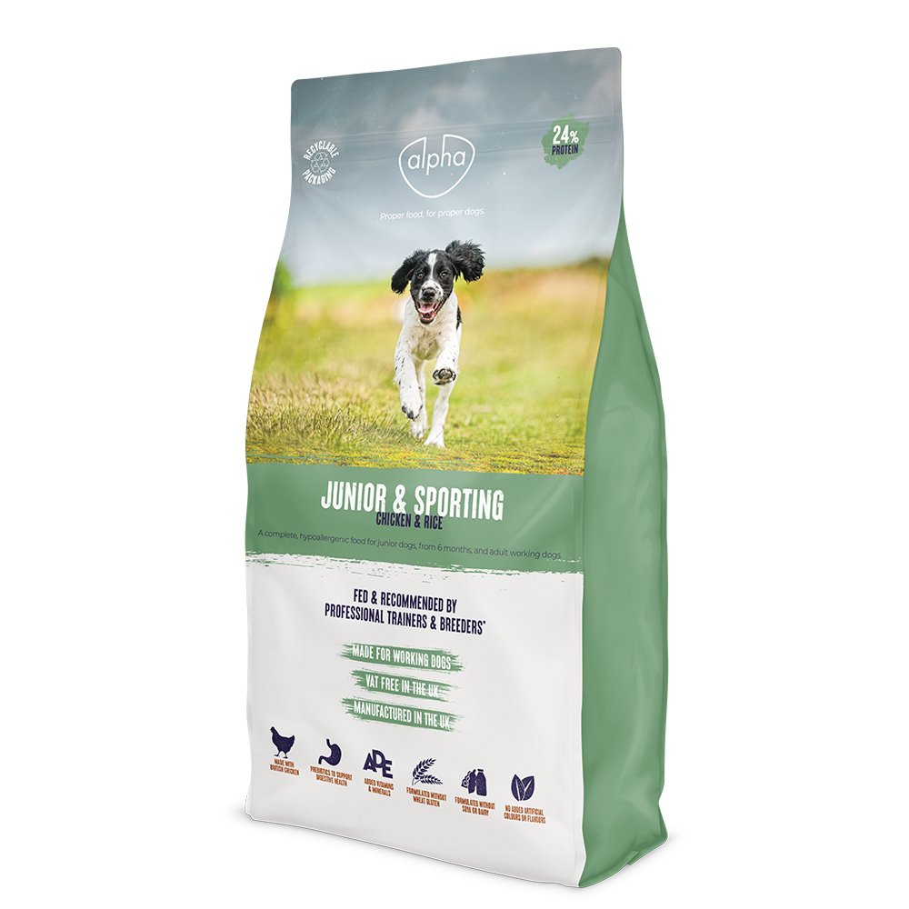 Alpha Junior & Sporting Chicken with Rice 15kg