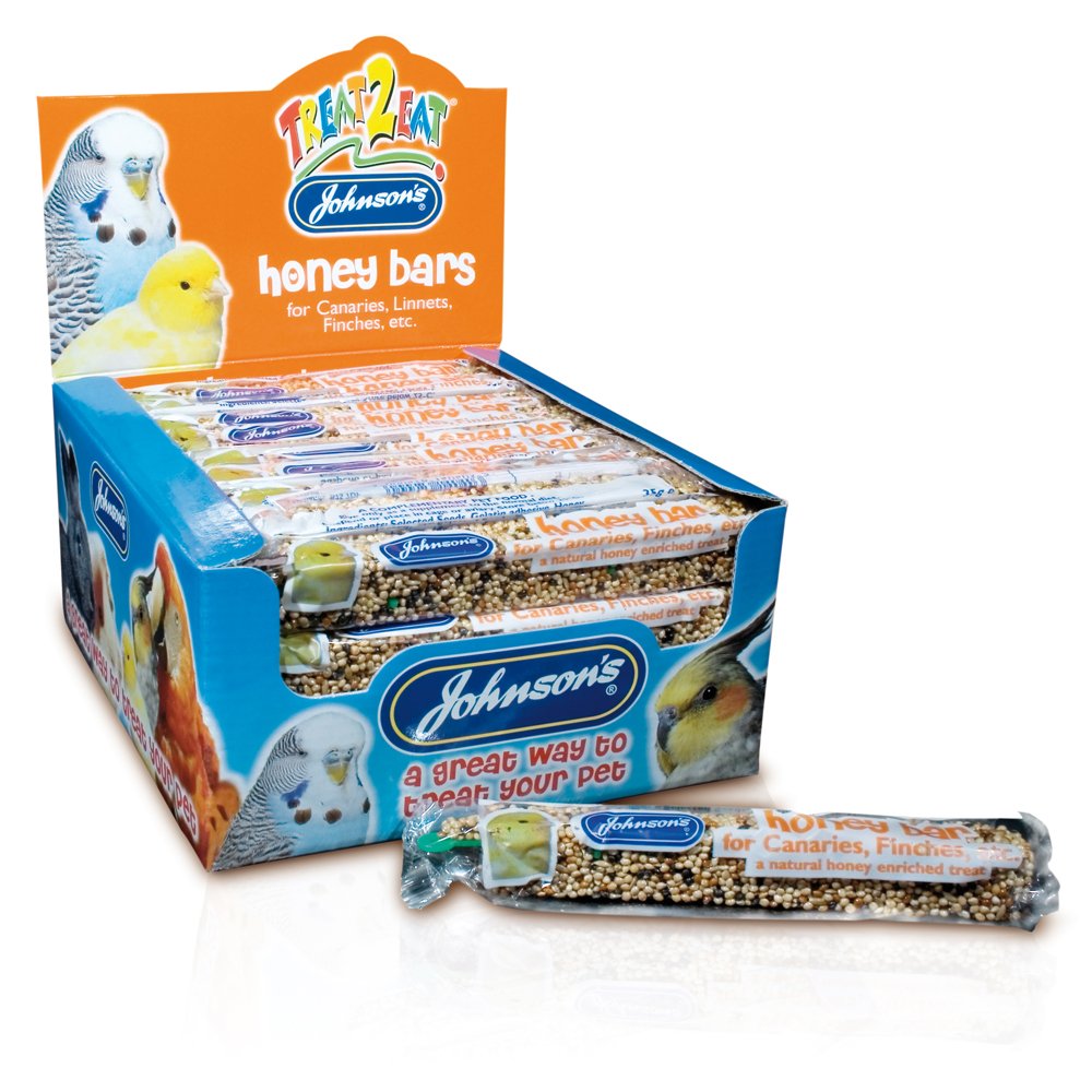 Johnsons Treat 2 Eat Honey Bars For Canaries