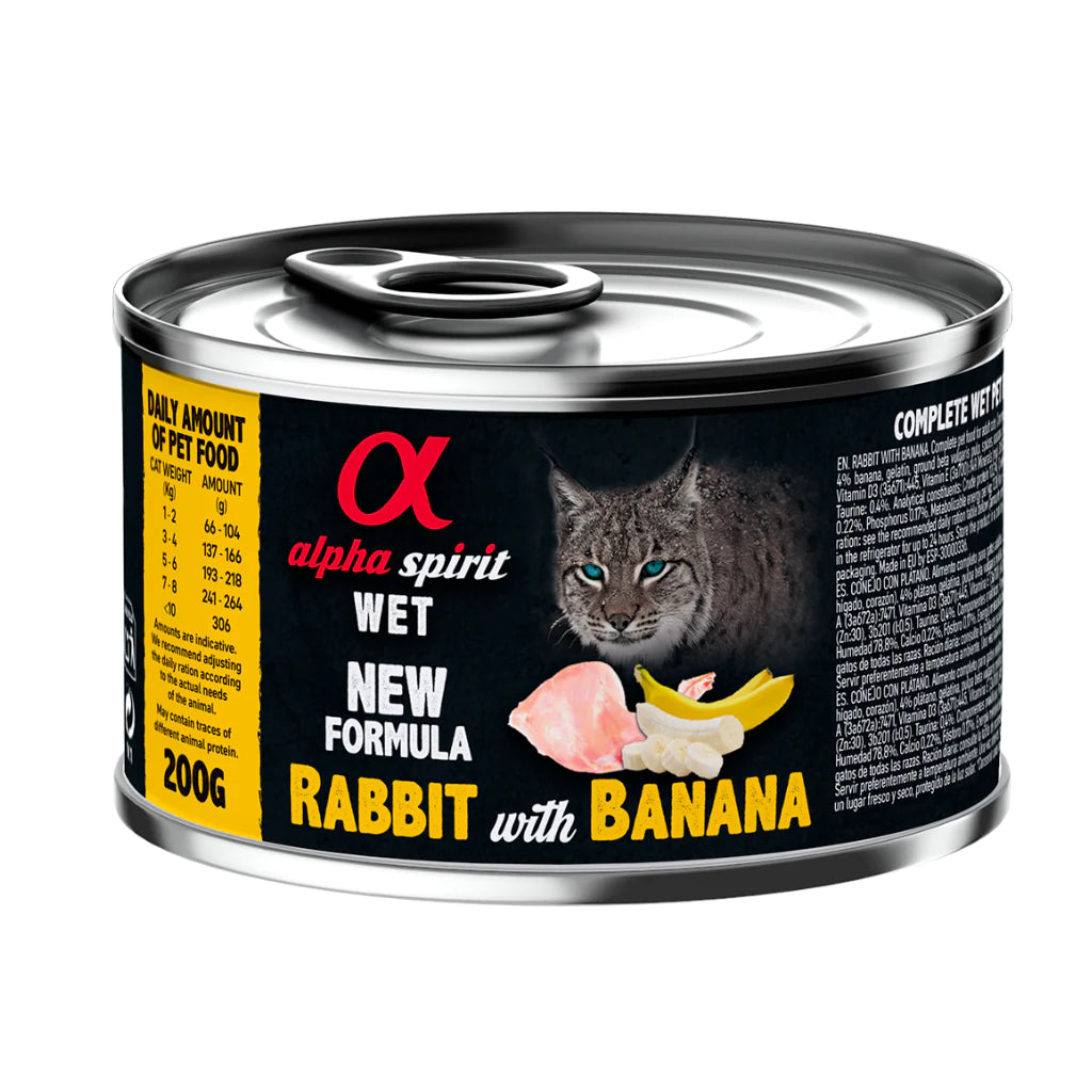 Rabbit With Banana Complete Wet Food Can For Cats 200G – Ings Pet Store ...