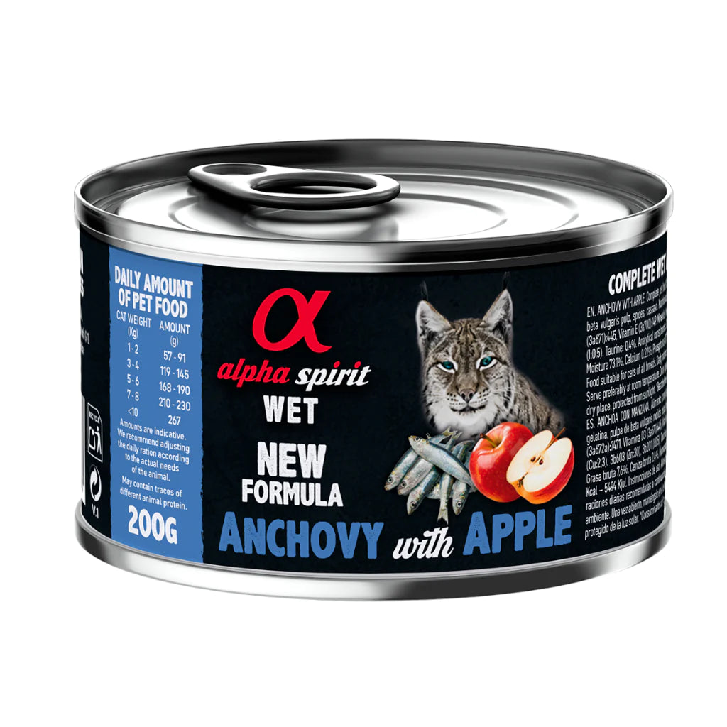 Anchovy With Red Apple Complete Wet Food Can For Cats 200G