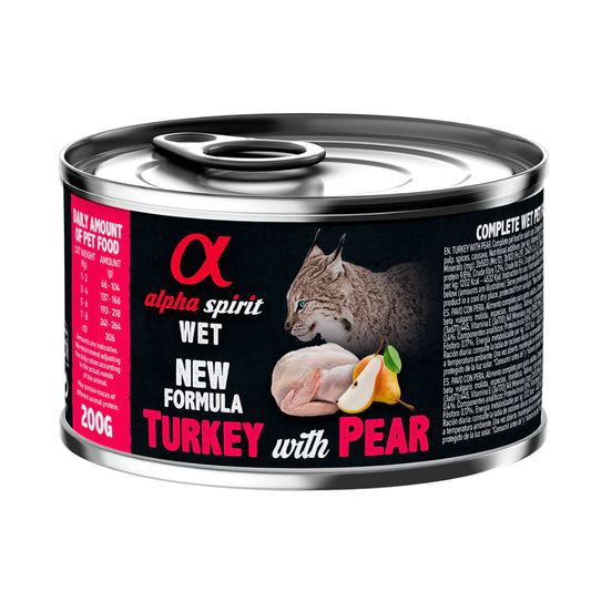 Turkey With Pear Complete Wet Food Can For Cats 200G