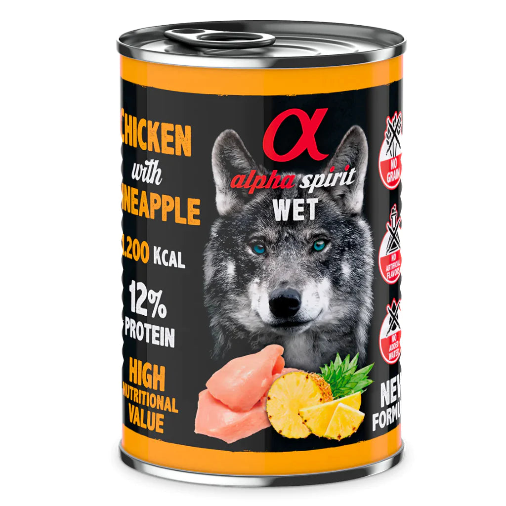 Chicken With Pineapple Complete Wet Canned Dog Food 400G