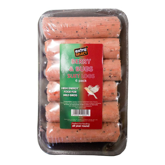 Extra Select Suet Logs Berry & Bugs 6 PK
