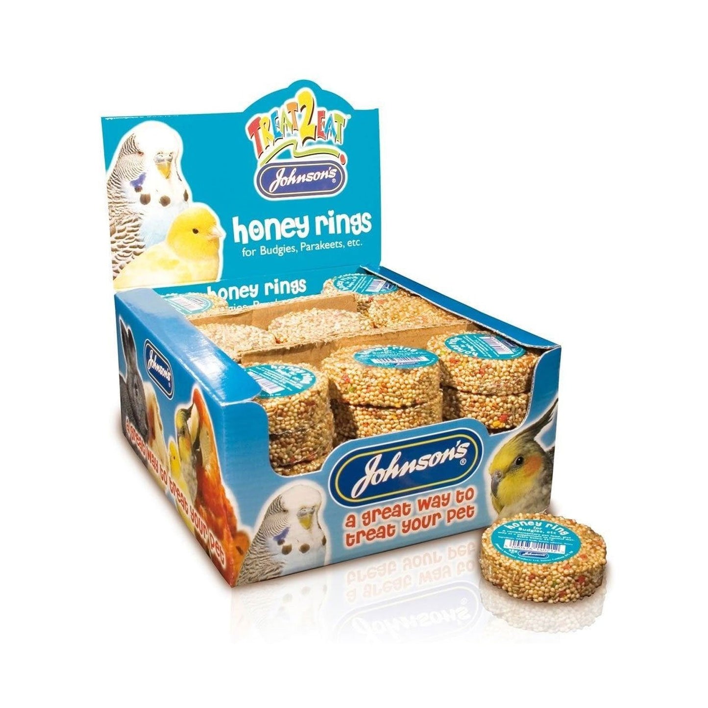 Johnsons Treat 2 Eat Honey Rings For Budgies