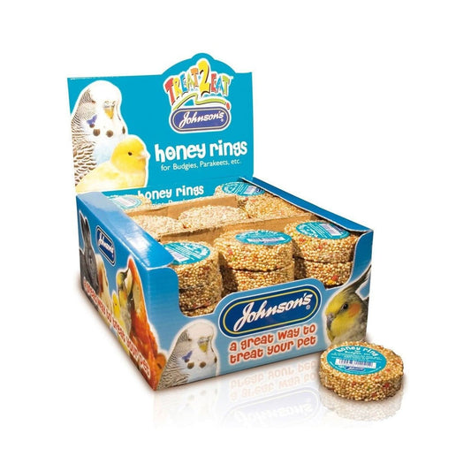 Johnsons Treat 2 Eat Honey Rings For Budgies
