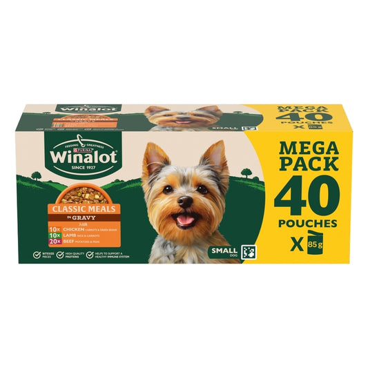 Winalot Small Dog Classic Meals in Gravy 85g x 40