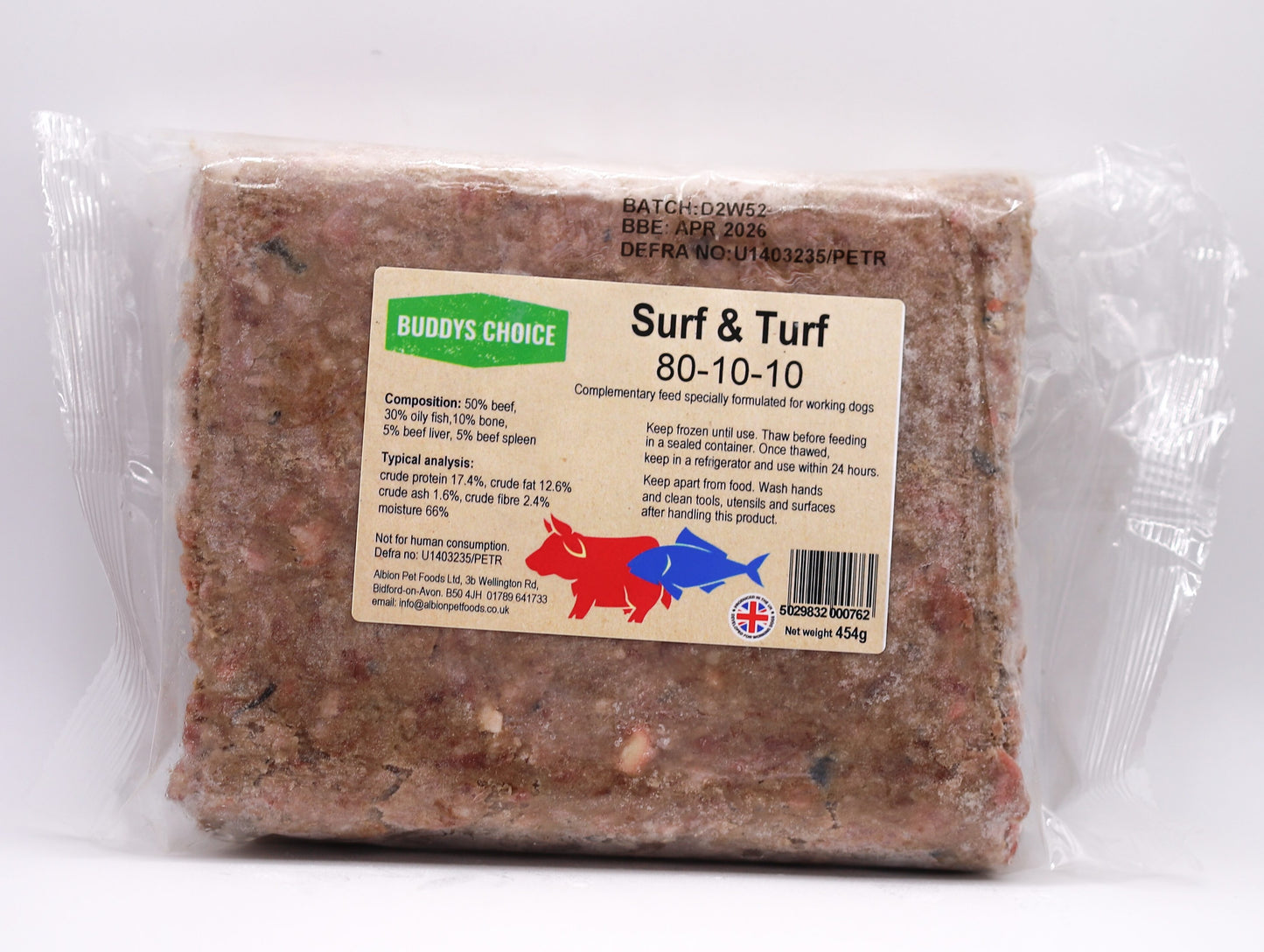 BUDDYS CHOICE SURF & TURF 12 X 454G