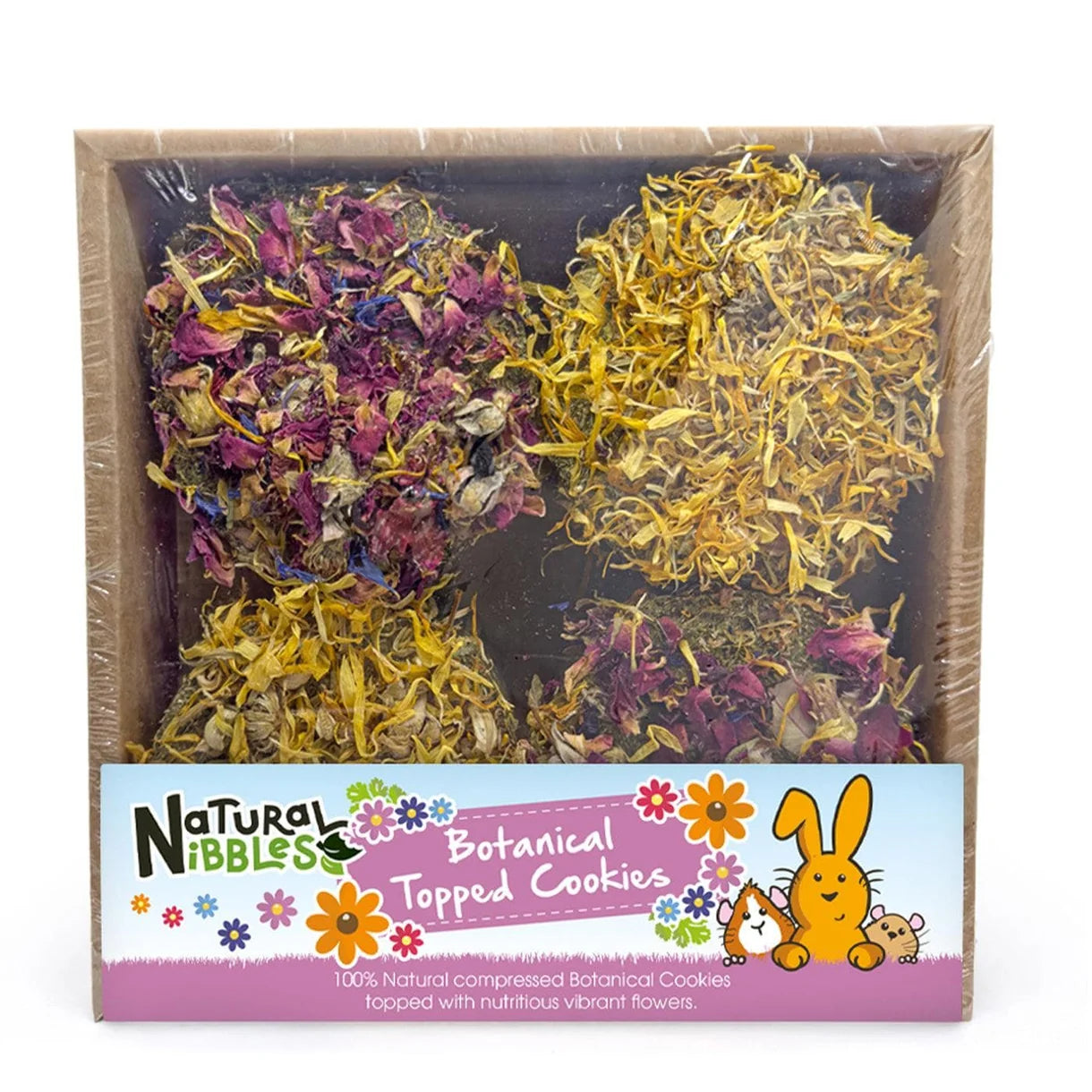 Natural Nibbles Botanical Topped Cookies 4 Pack