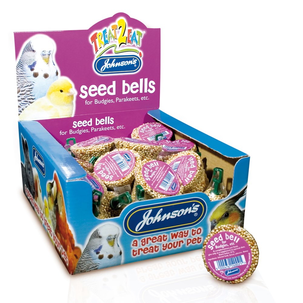 Johnsons Treat 2 Eat Seed Bells For Budgies